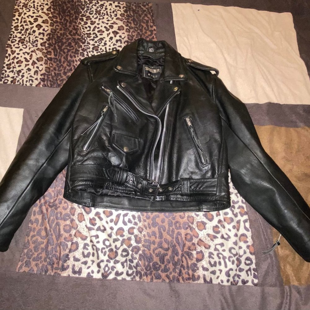 Faux leather jacket